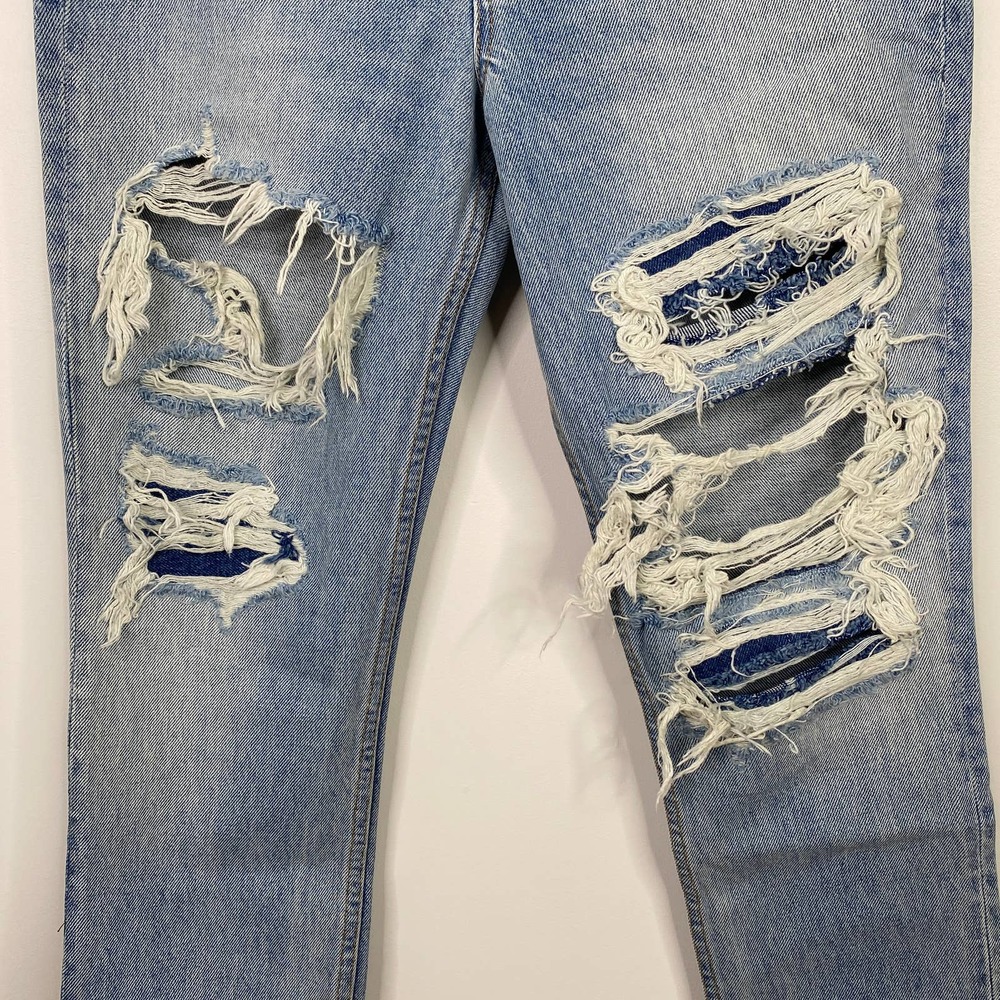 Grlfrnd Karolina E-Street Light Wash Blue Denim High-Rise Skinny Jeans 27 View 4
